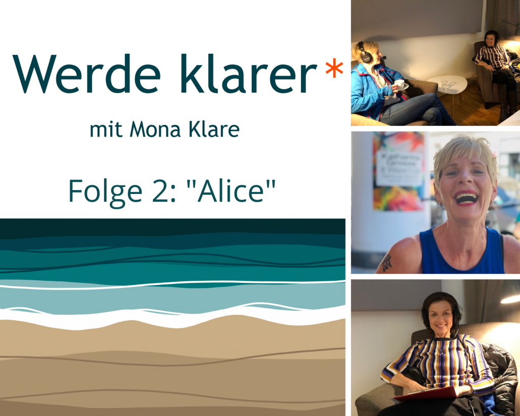 Fotos von der Podcast-Produktion: Alice Marie Westphal und Mona Klare